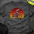 Bigfoot and son cycling Father's Day T-Shirt