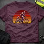 Bigfoot and son cycling Father's Day T-Shirt