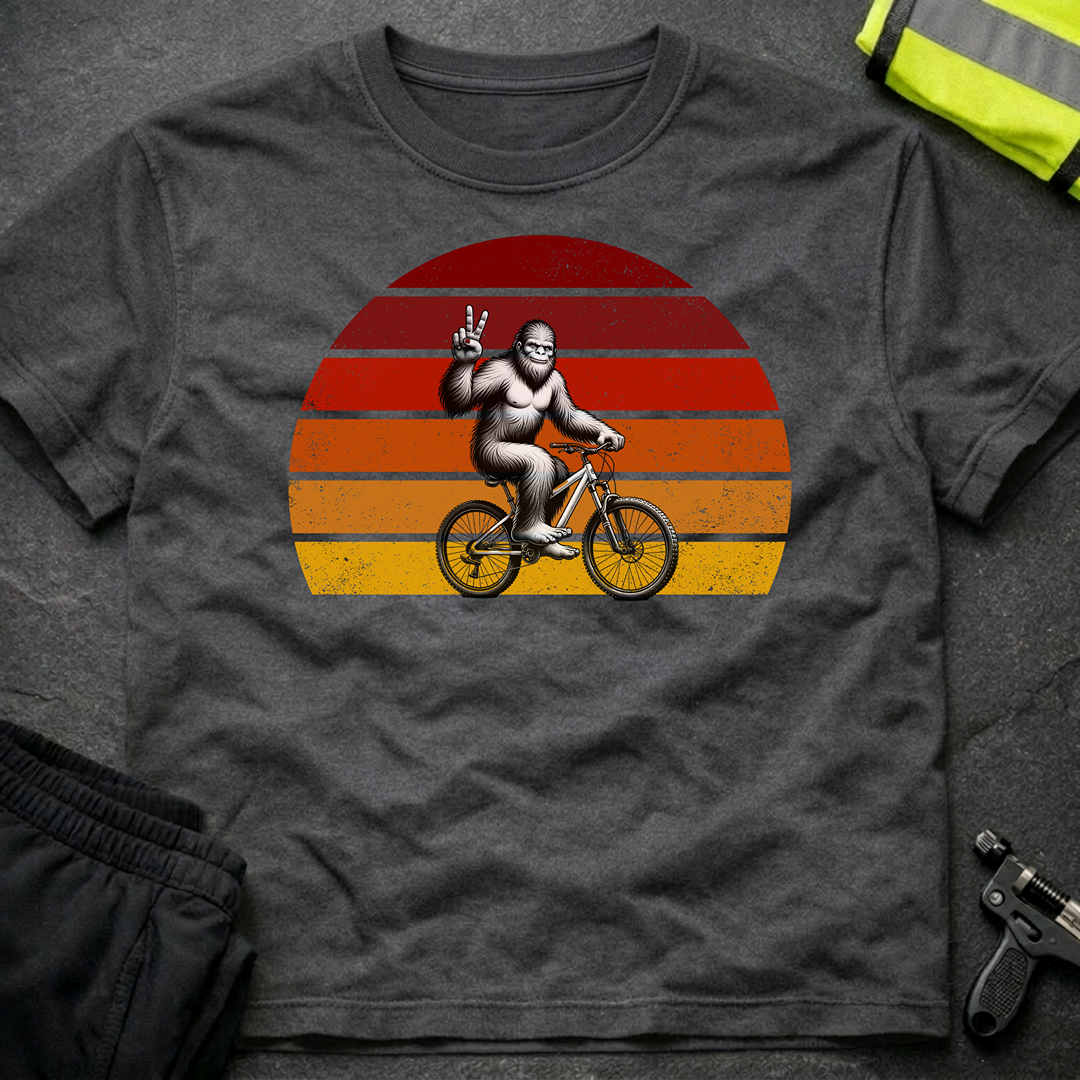 Bigfoot on a bicycle T-Shirt