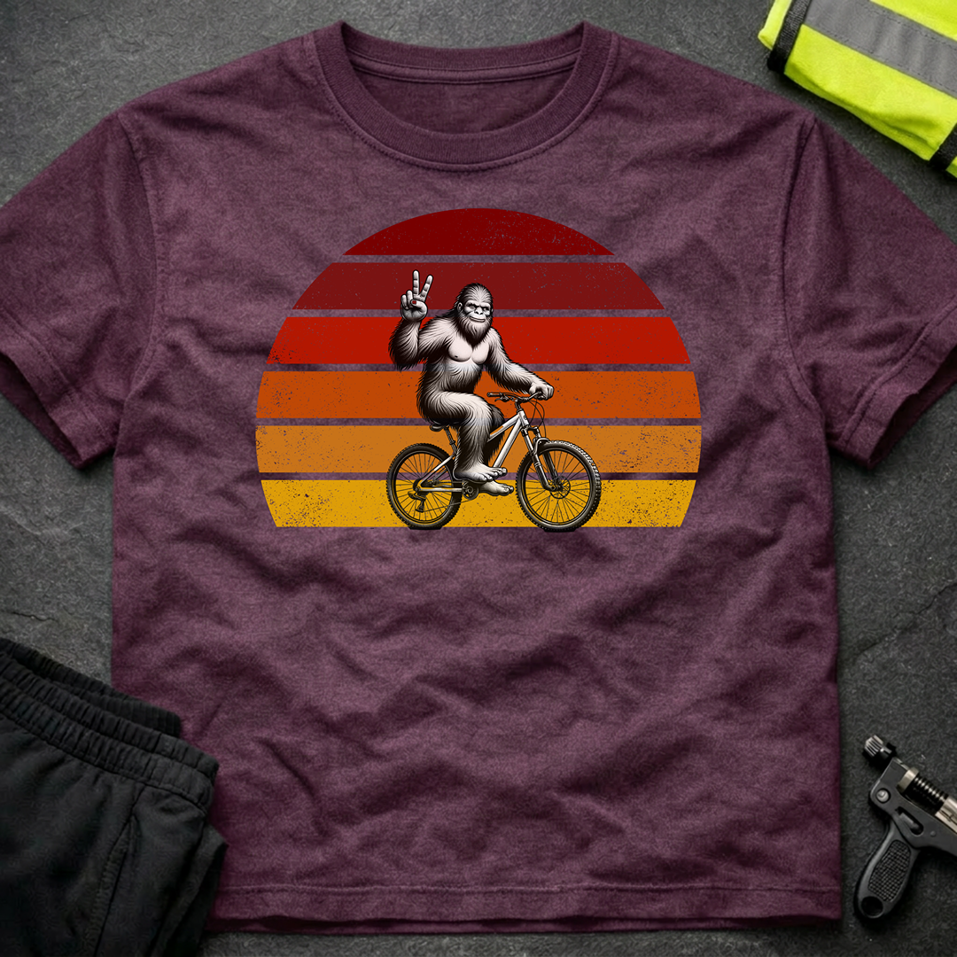 Bigfoot on a bicycle T-Shirt