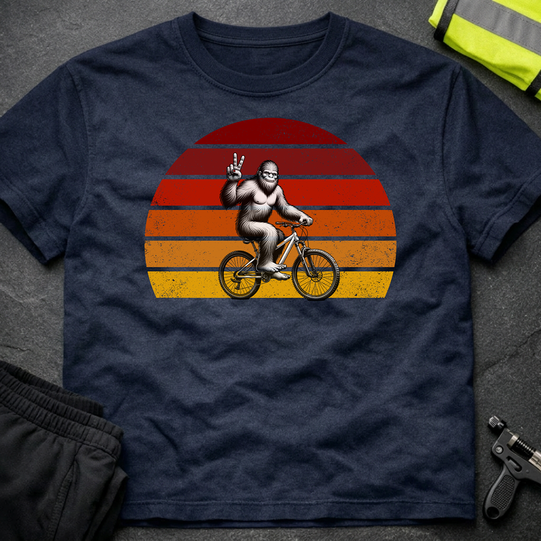 Bigfoot on a bicycle T-Shirt