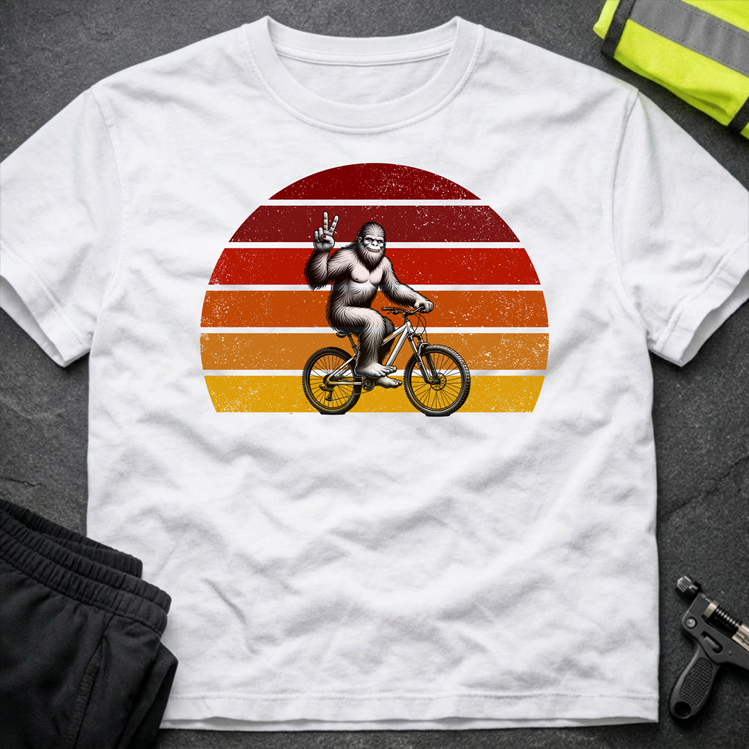 Bigfoot on a bicycle T-Shirt