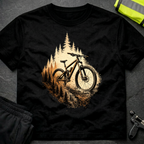 Bike emerging from forest T-Shirt