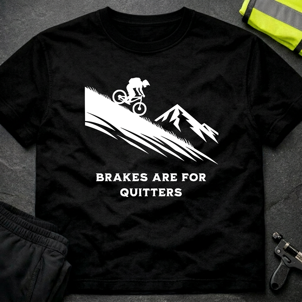 Brakes are for Quitters Downhill T-Shirt