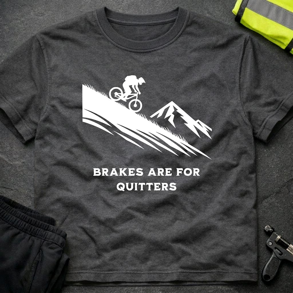 Brakes are for Quitters Downhill T-Shirt