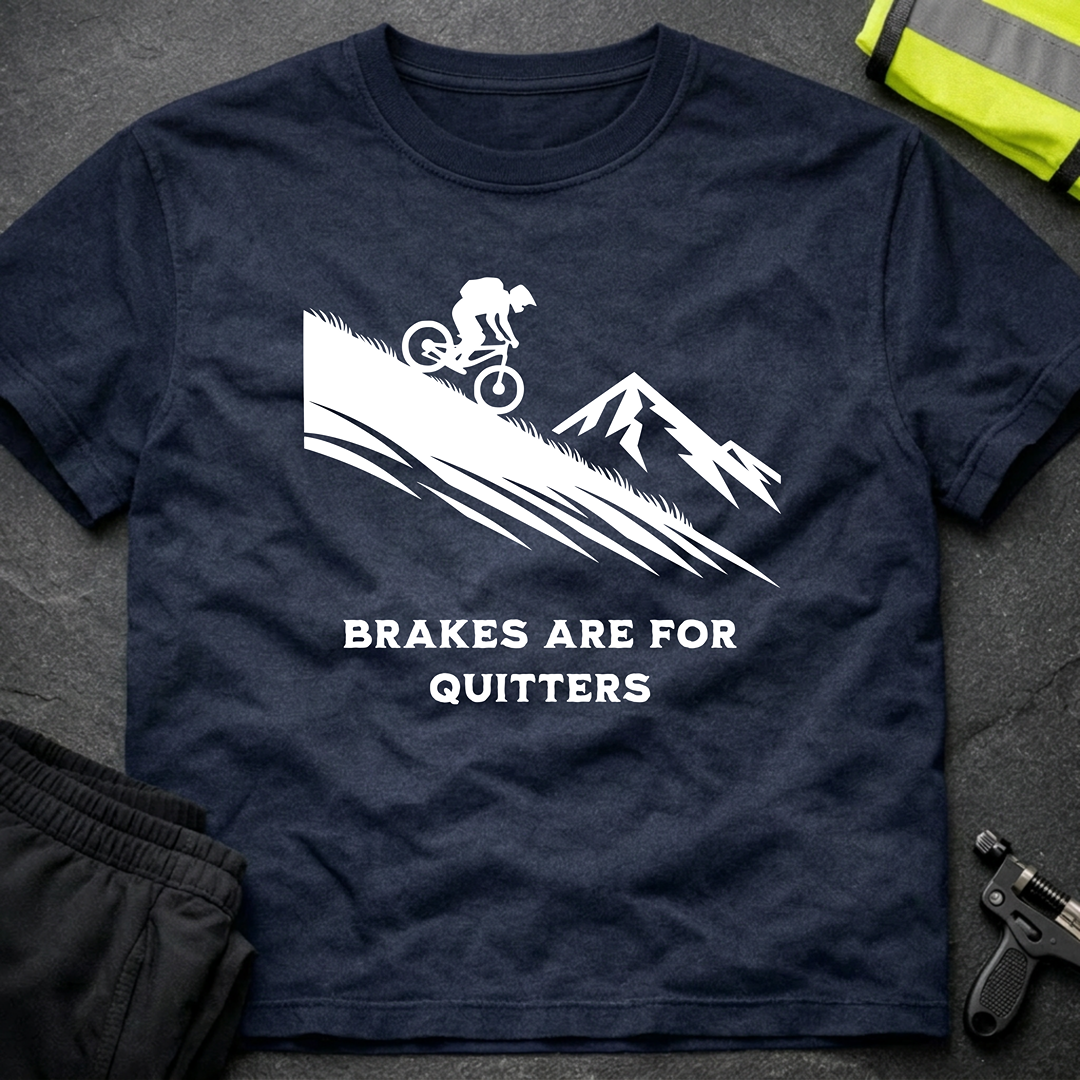 Brakes are for Quitters Downhill T-Shirt