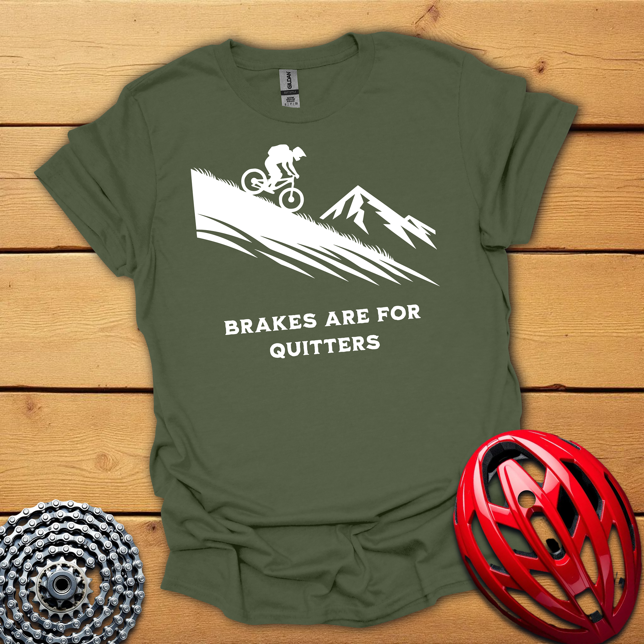 Brakes are for Quitters Downhill T-Shirt