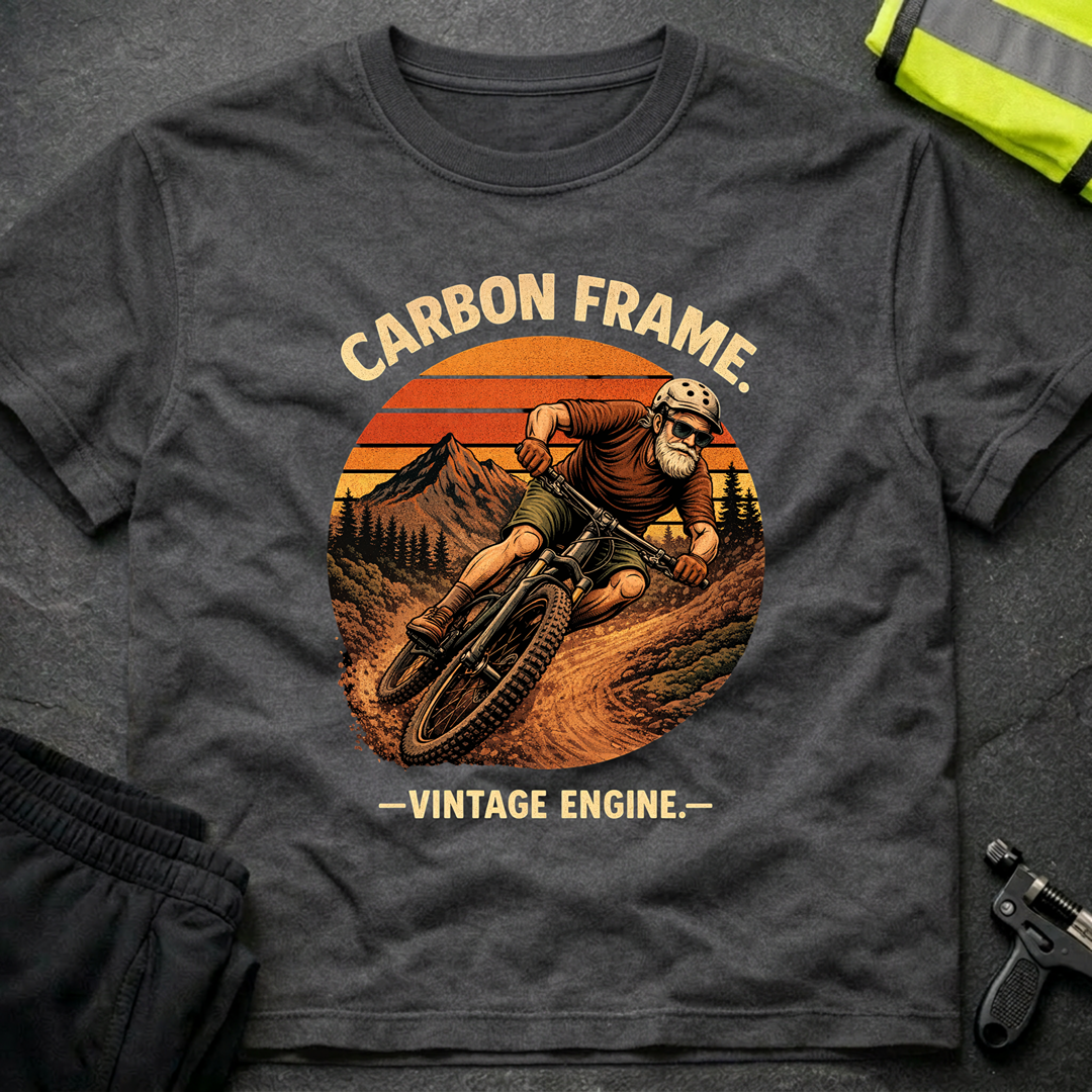 Carbon frame Vintage engine T-Shirt