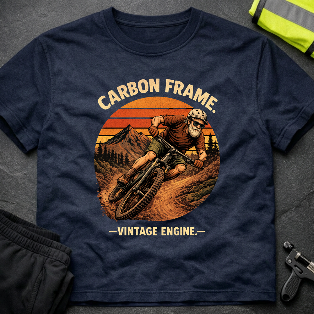 Carbon frame Vintage engine T-Shirt