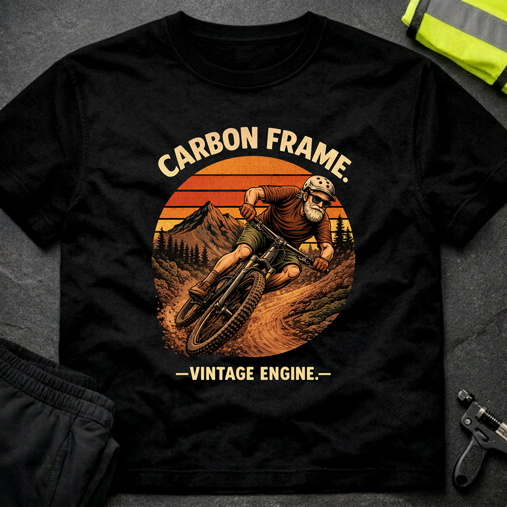 Carbon frame Vintage engine T-Shirt