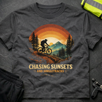 Chasing sunsets and singletracks T-Shirt
