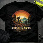 Chasing sunsets and singletracks T-Shirt