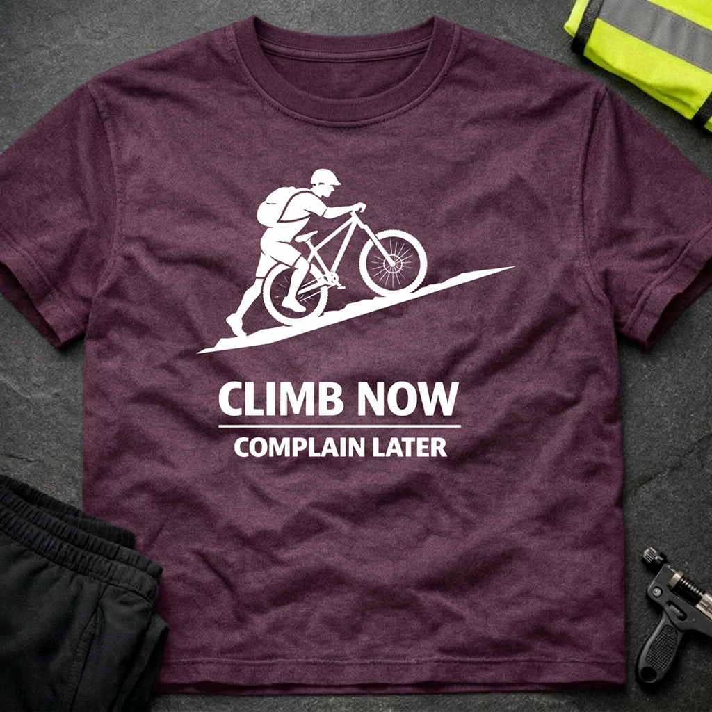 Climb now Complain later T-Shirt