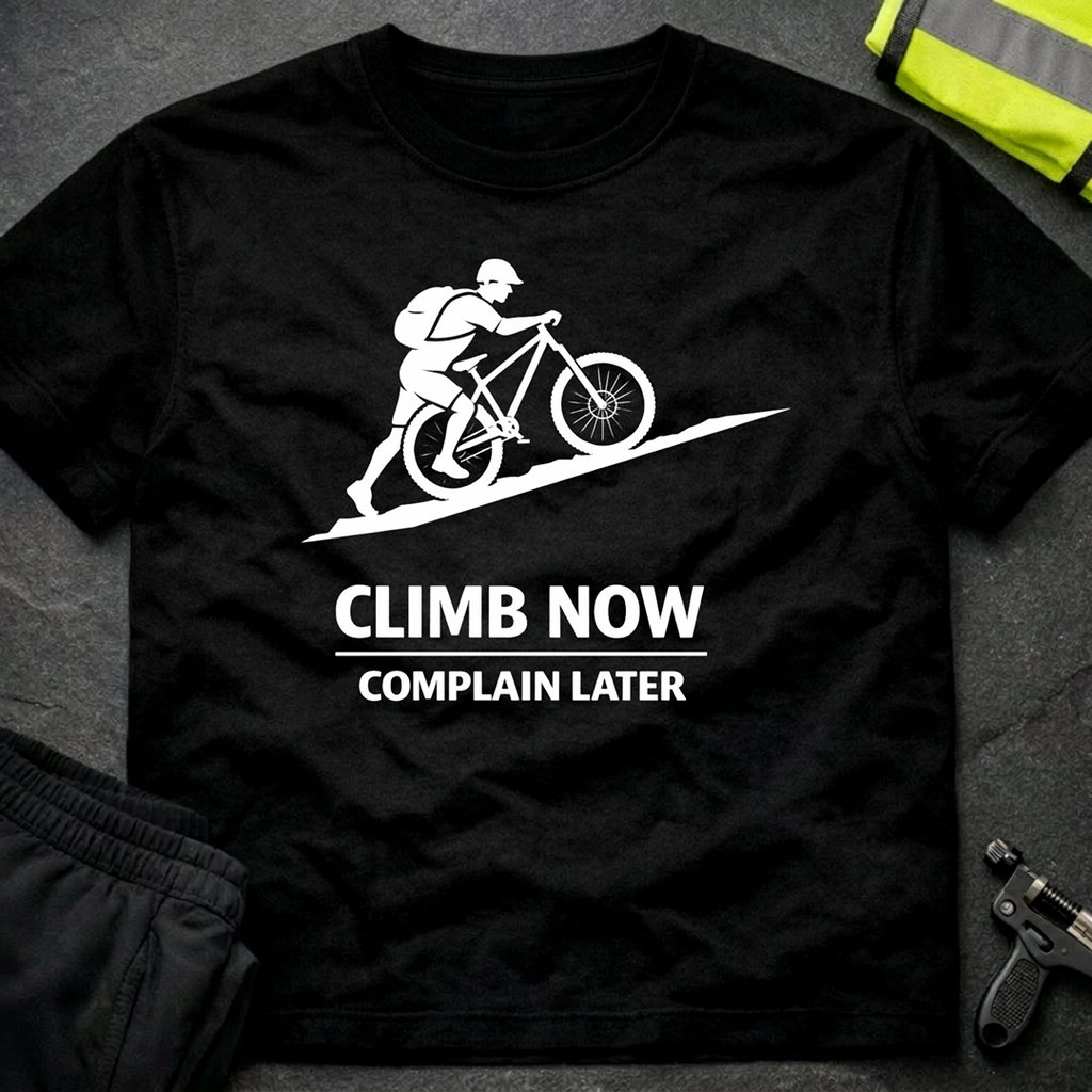 Climb now Complain later T-Shirt