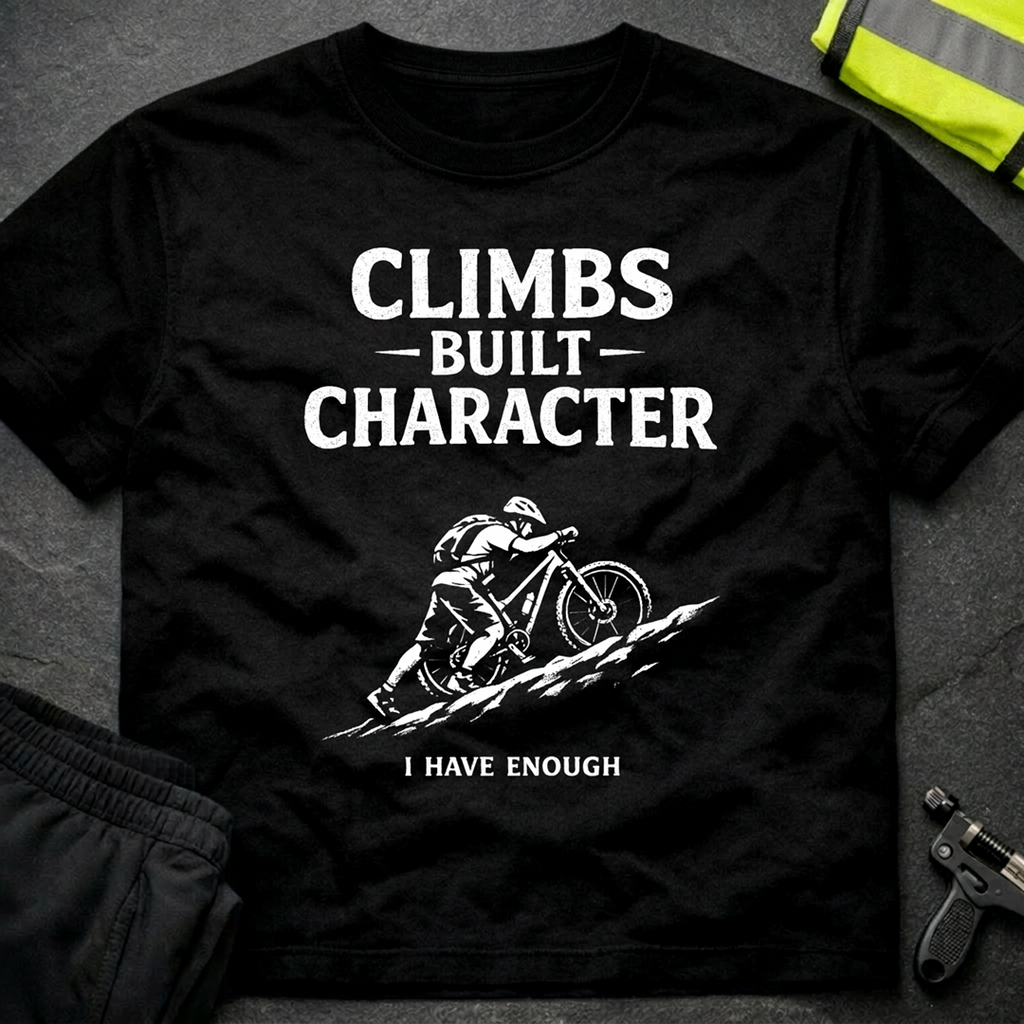Climbs built character T-Shirt