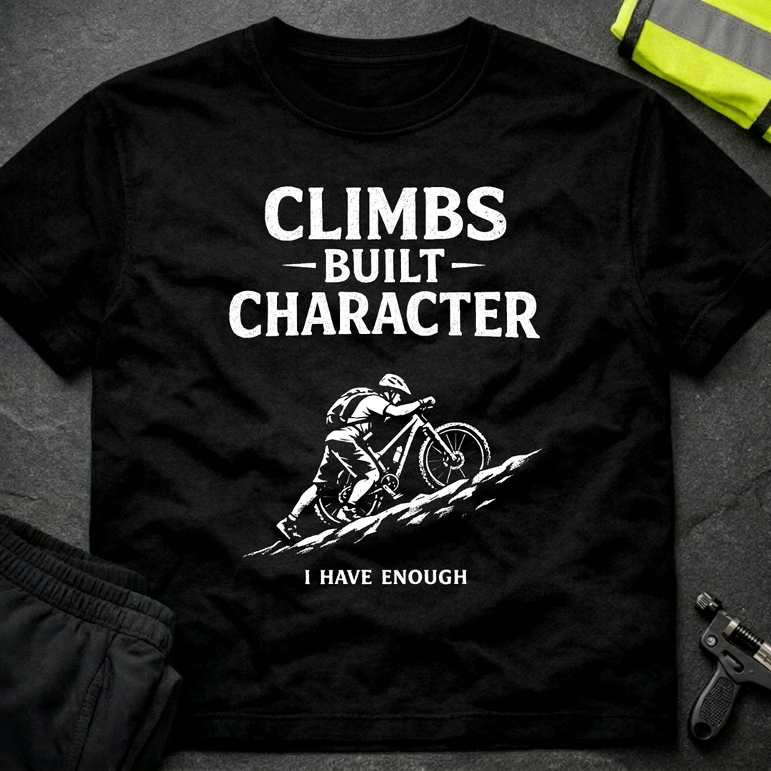 Climbs built character T-Shirt