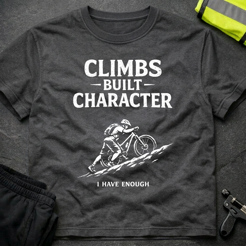 Climbs built character T-Shirt