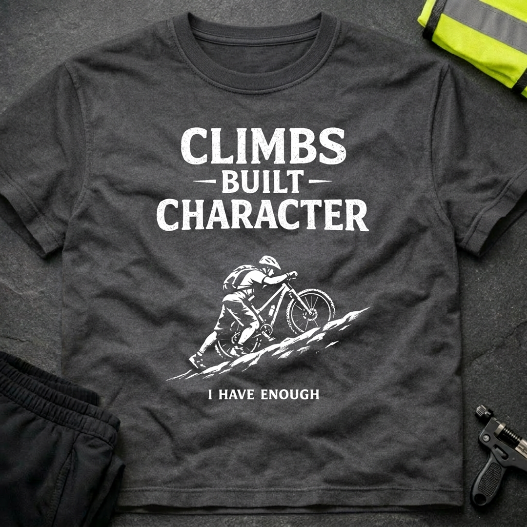 Climbs built character T-Shirt