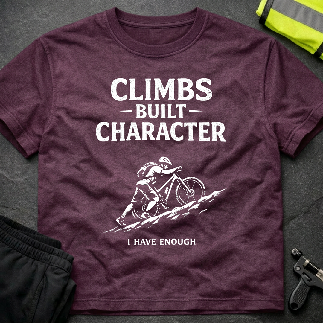 Climbs built character T-Shirt