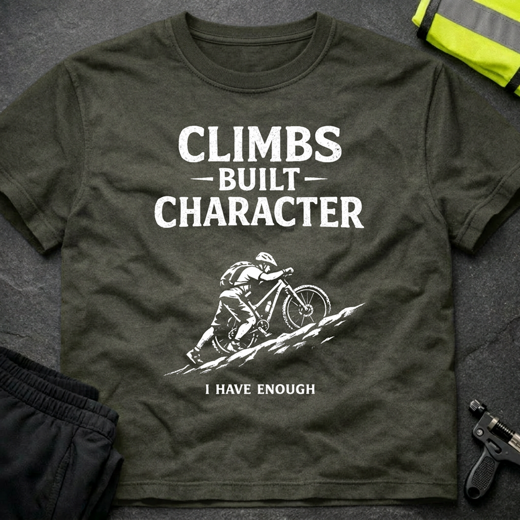 Climbs built character T-Shirt