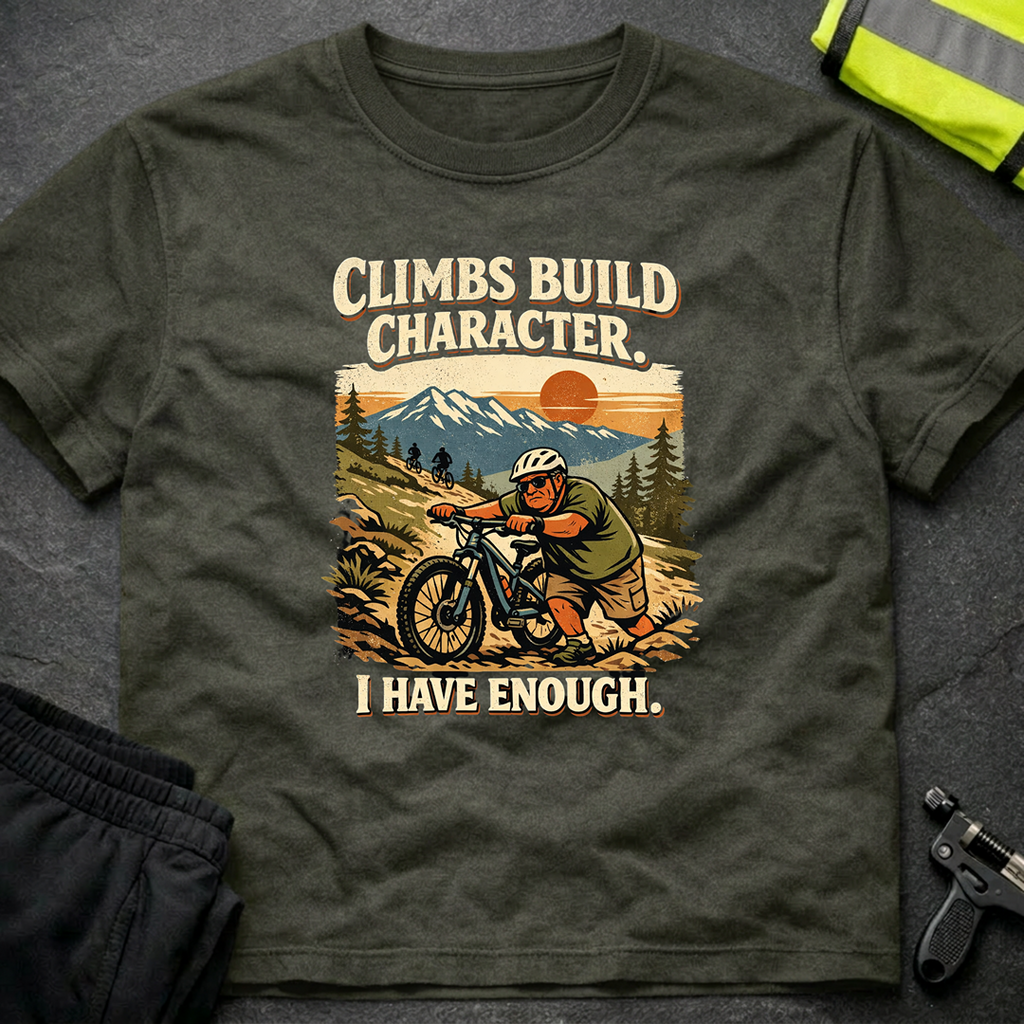 Climbs build character T-Shirt