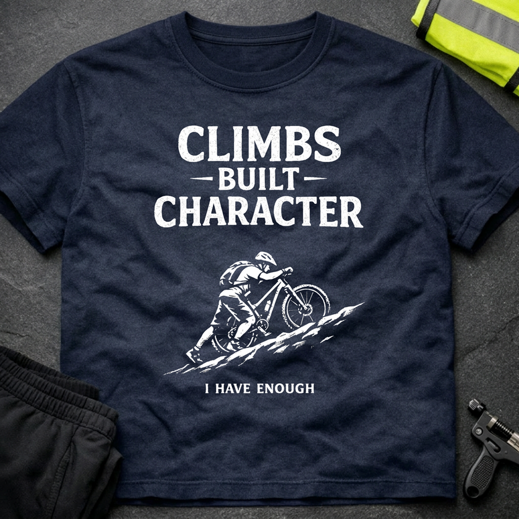 Climbs built character T-Shirt