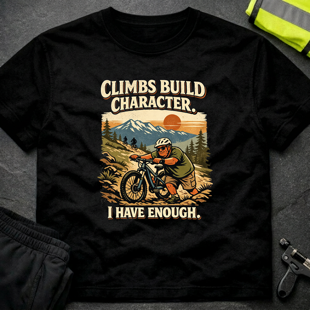 Climbs build character T-Shirt