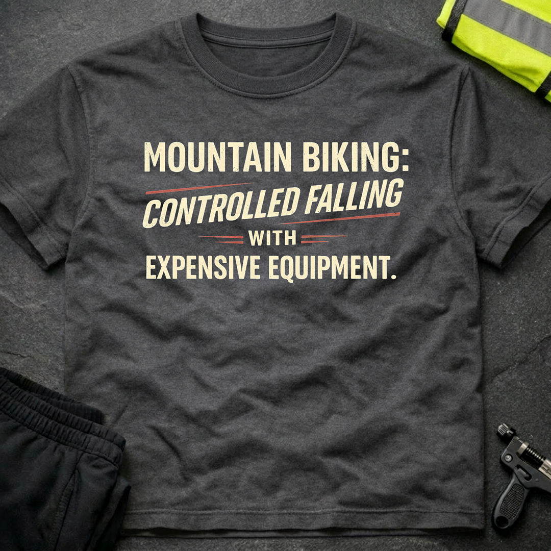 Controlled falling with expensive equipment T-Shirt