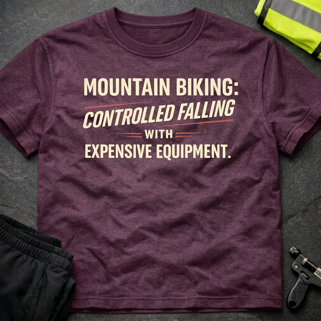 Controlled falling with expensive equipment T-Shirt