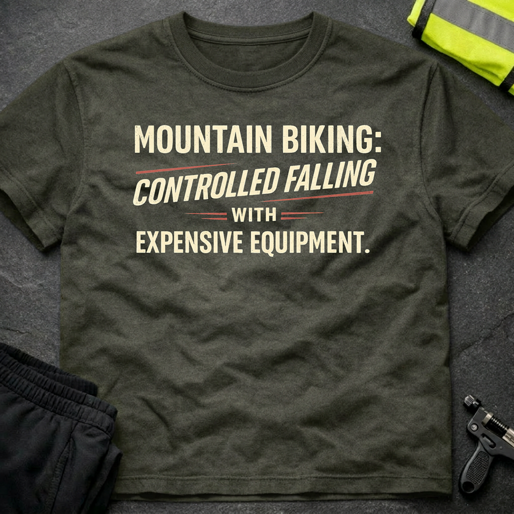 Controlled falling with expensive equipment T-Shirt