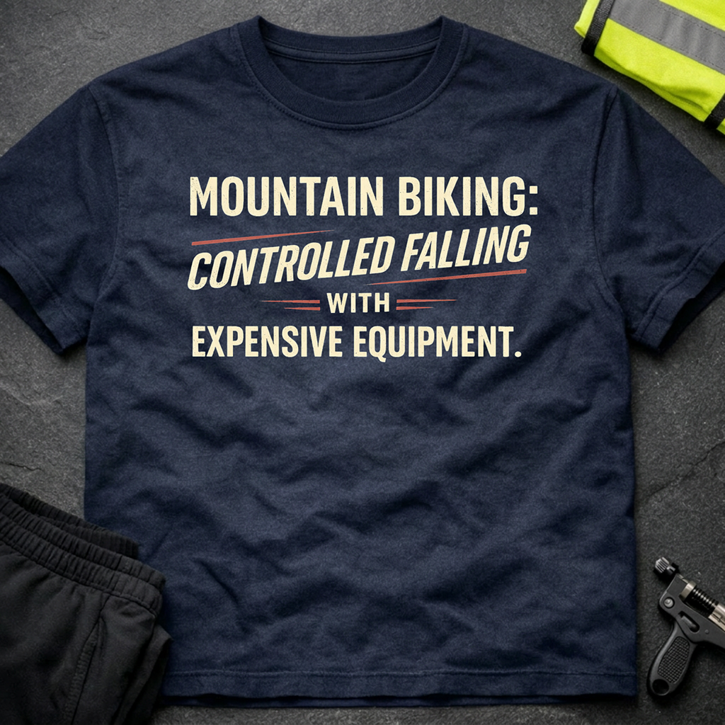 Controlled falling with expensive equipment T-Shirt