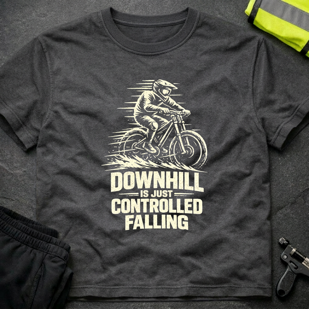 Downhill is controlled falling 1 T-Shirt