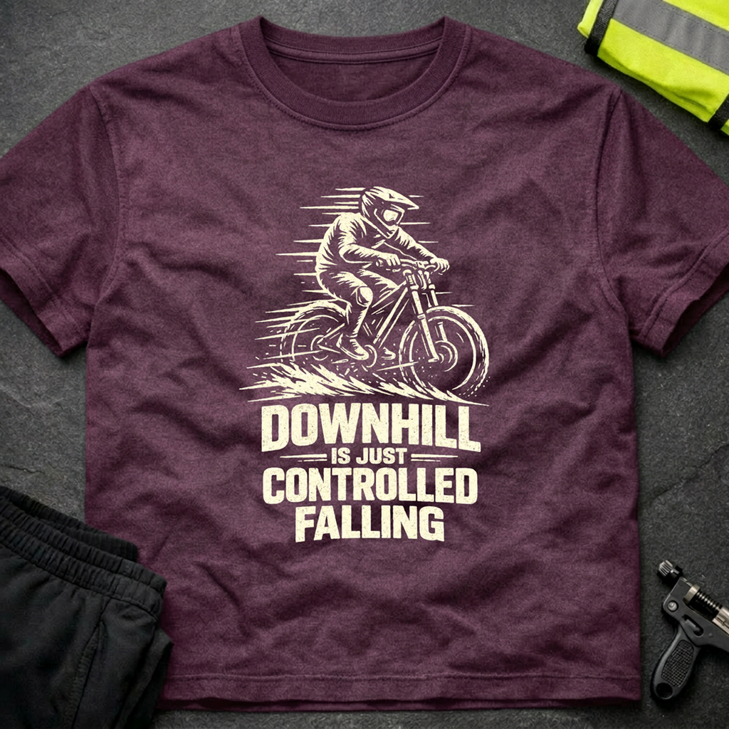 Downhill is controlled falling 1 T-Shirt