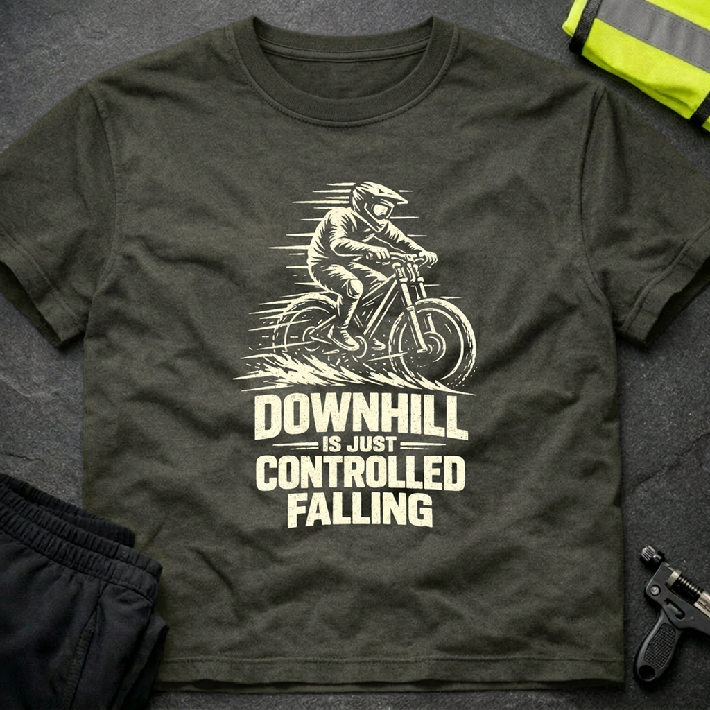 Downhill is controlled falling 1 T-Shirt
