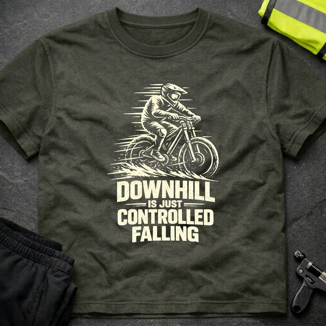 Downhill is controlled falling 1 T-Shirt