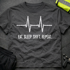 Eat Sleep Shift Repeat Cycling T-Shirt