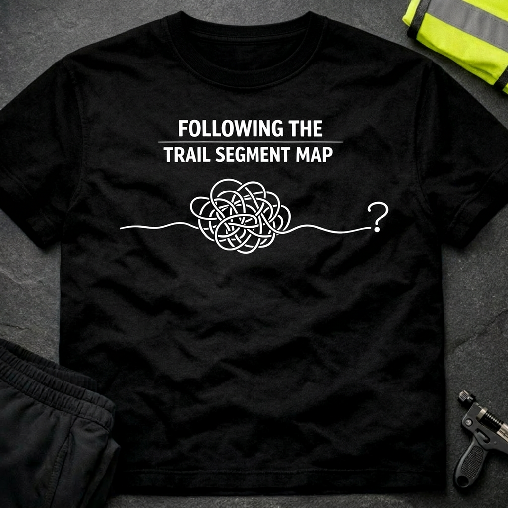 Following the trail segment map T-Shirt