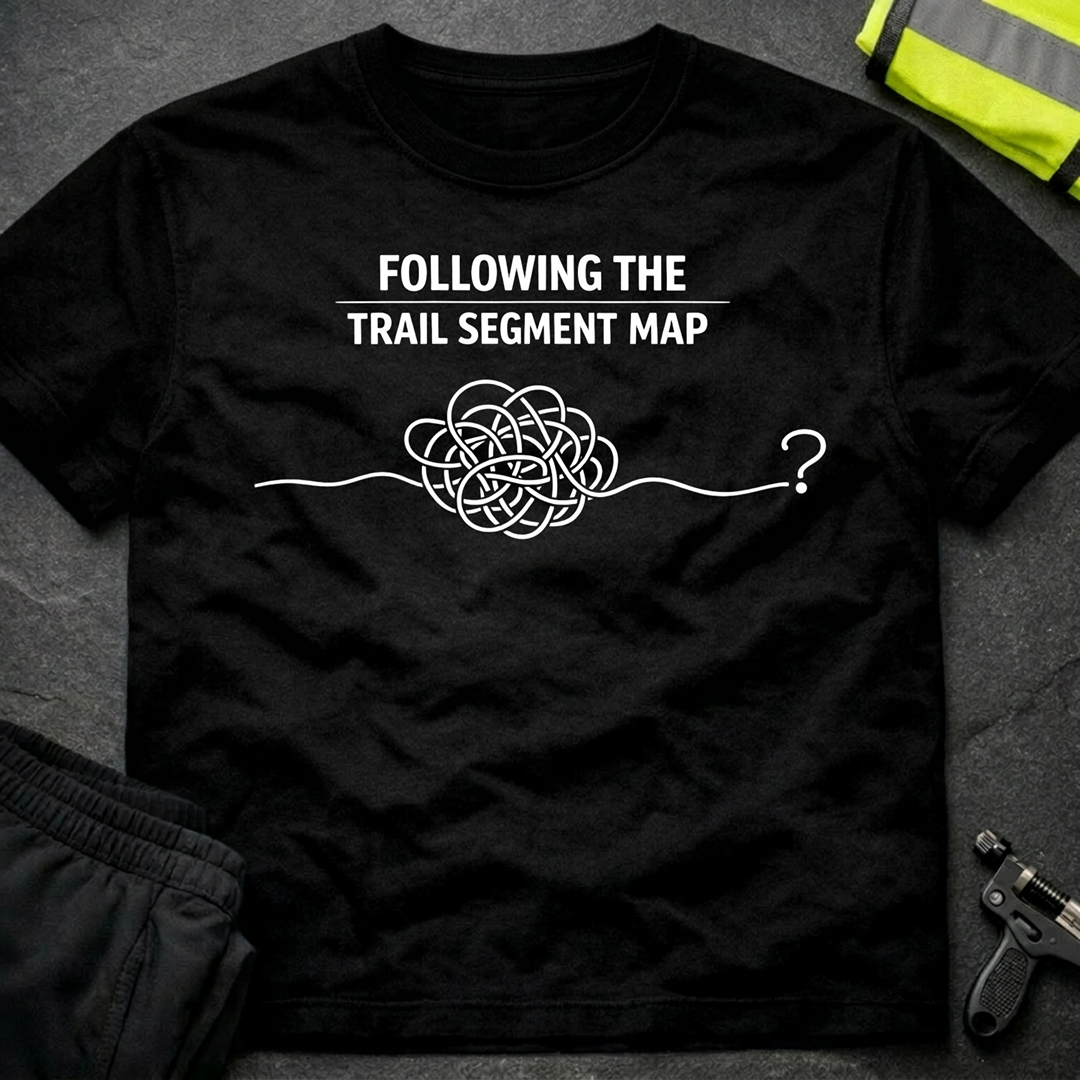 Following the trail segment map T-Shirt
