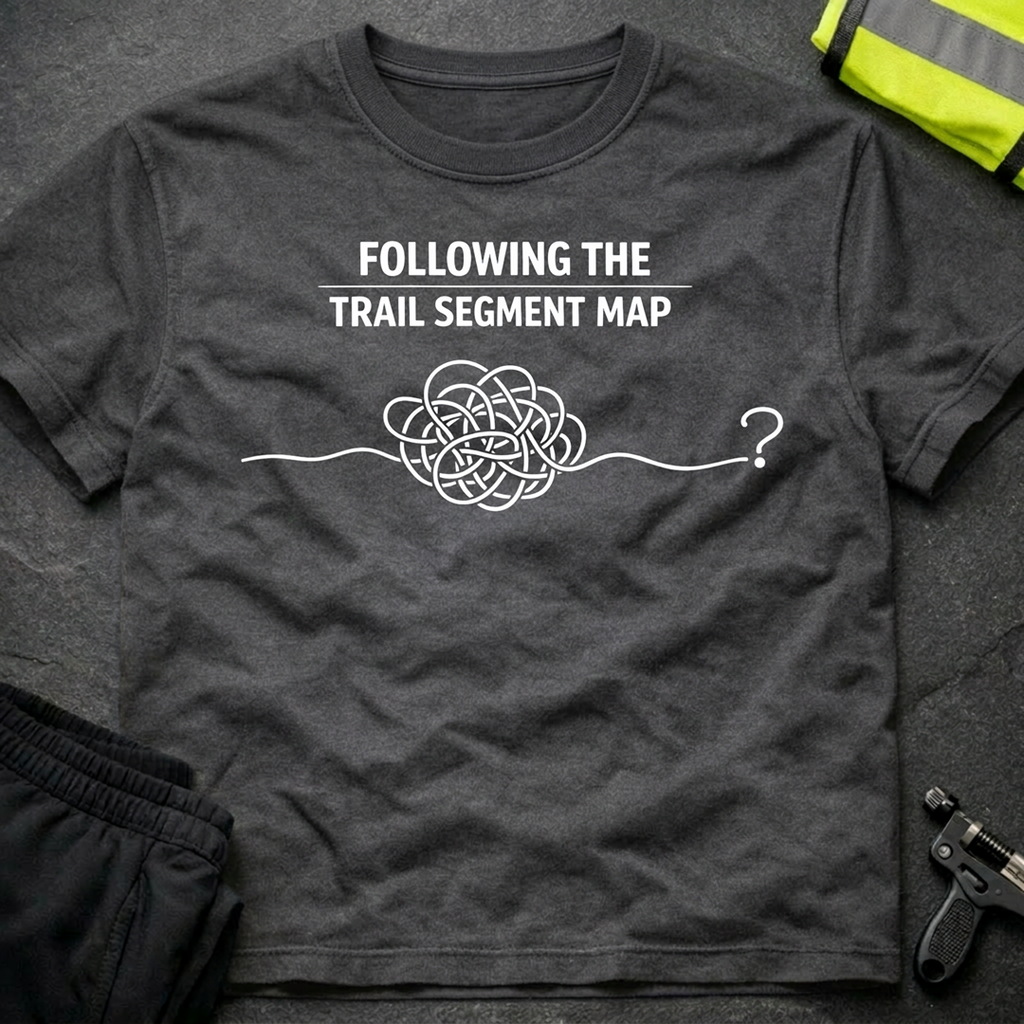 Following the trail segment map T-Shirt