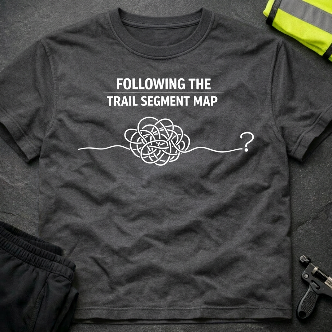 Following the trail segment map T-Shirt