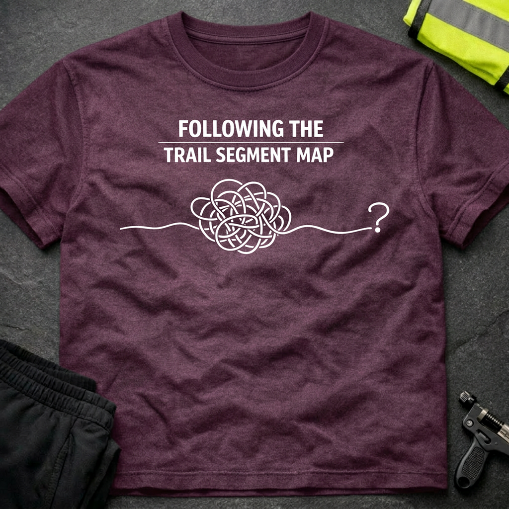 Following the trail segment map T-Shirt