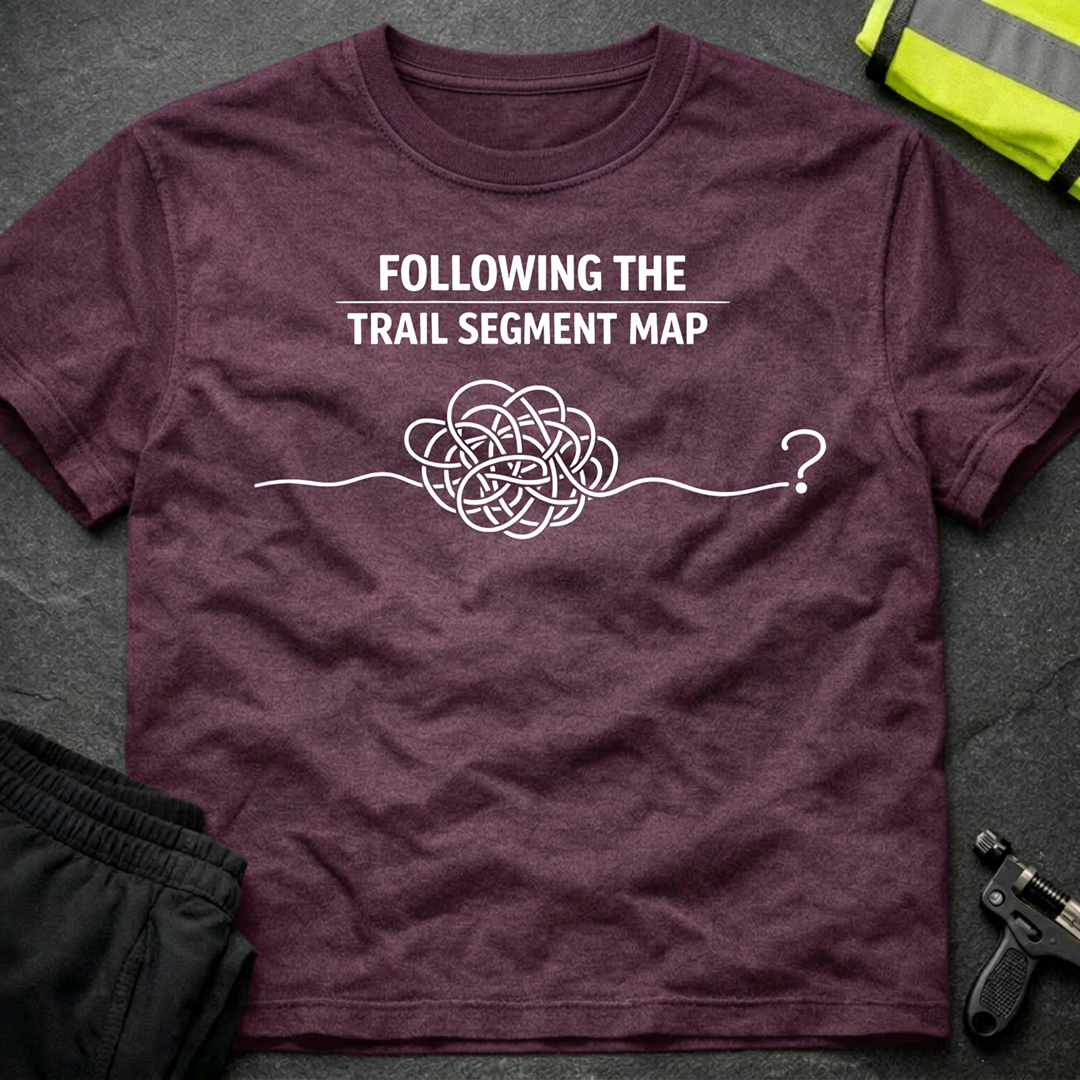 Following the trail segment map T-Shirt