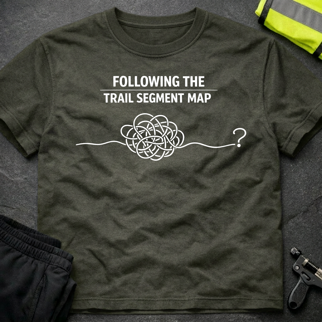 Following the trail segment map T-Shirt