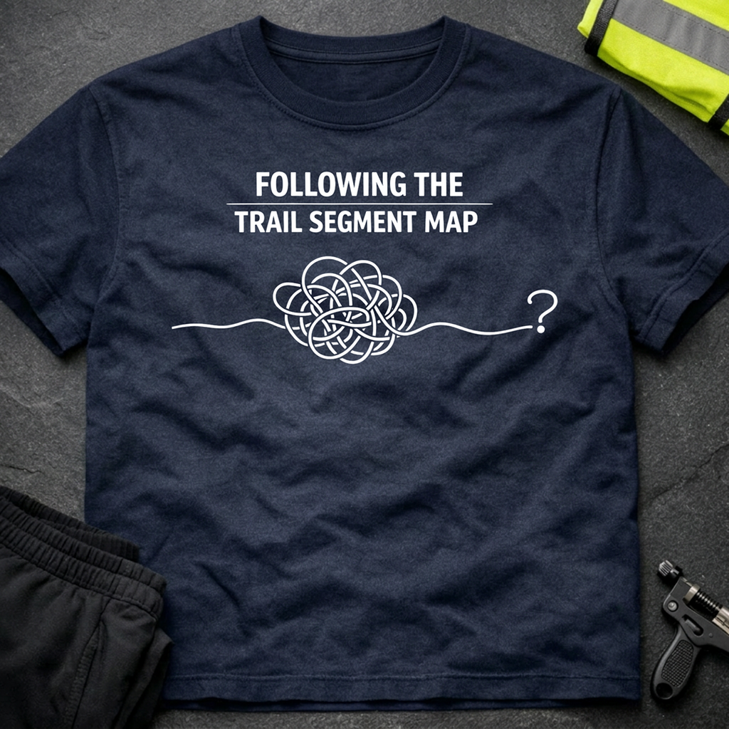 Following the trail segment map T-Shirt
