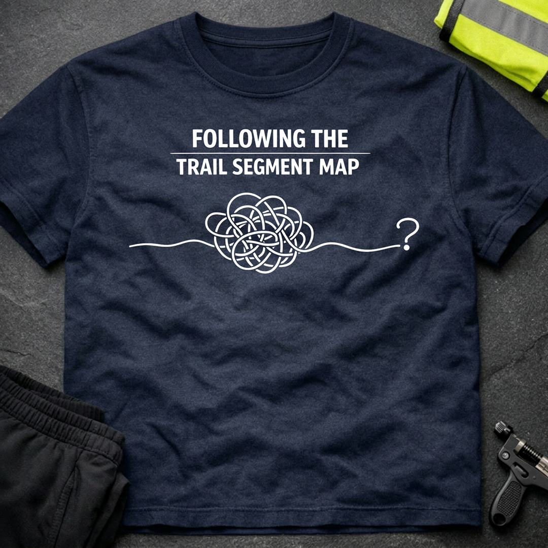 Following the trail segment map T-Shirt