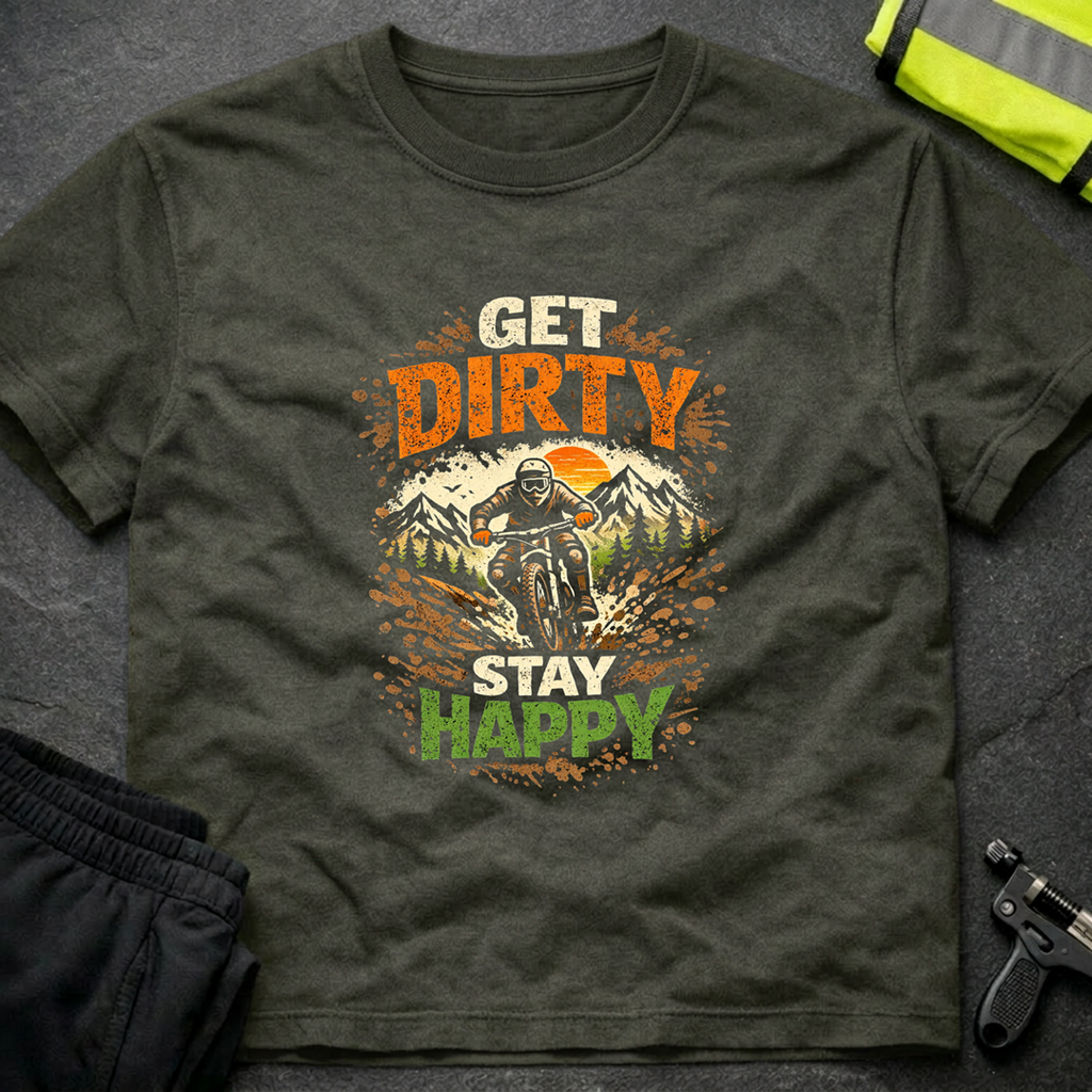 Get dirty Stay happy T-Shirt