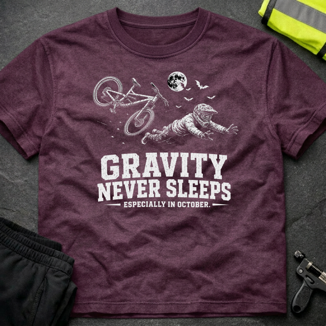 Gravity never sleeps bw Halloween T-Shirt