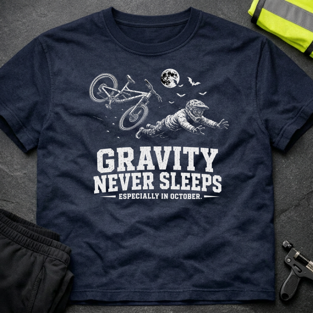 Gravity never sleeps bw Halloween T-Shirt