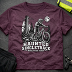 Haunted Singletrack bw Halloween T-Shirt