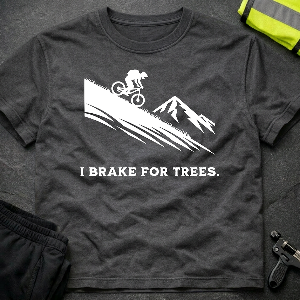 I brake for Trees Downhill T-Shirt